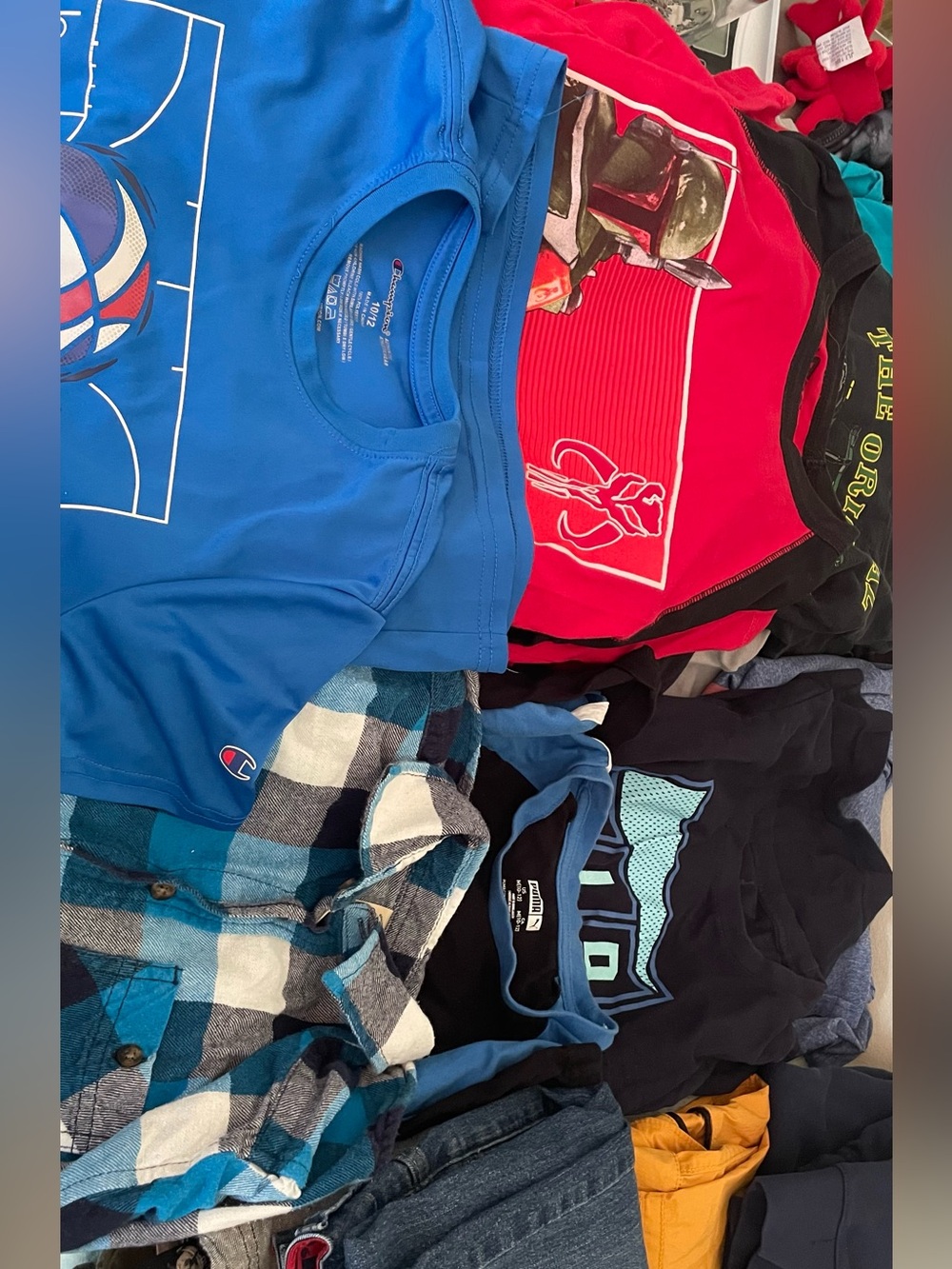 Puma , champions, random brands boys 10/12 bundle